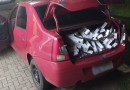 Veículo abandonado com cigarros do Paraguai é aprendido pela Polícia Militar no Alto Florido em Santo Antônio do Sudoeste