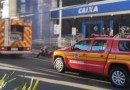 Princípio de incêndio em agência bancária movimenta centro