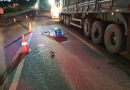 Motorista de caminhão morre atropelado por automóvel na BR-163