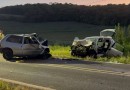 Colisão frontal na BR-180 entre Francisco Beltrão e Dois Vizinhos deixa uma vítima fatal e uma ferida gravemente