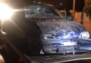 São José do Cedro - Ladrão furta veículo de funerária, colide contra tijolos e acaba preso