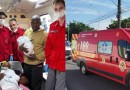 Gêmeos nascem em ambulância durante parto emergencial e mobilizam bombeiros em SC