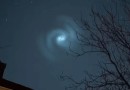 Espiral misteriosa no céu assusta moradores; veja