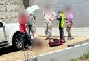 Trabalhador é resgatado após queda de quatro metros