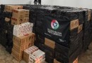 Carga milionária de cigarros contrabandeados é apreendida em galpão