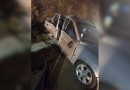 Colisão lateral seguida de capotamento deixa homem gravemente ferido na BR-163