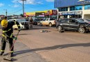 Quatro pessoas são conduzidas ao hospital após colisão transversal na Avenida Willy Barth