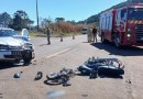 Motociclista é arremessado após colisão com carro na PR-180
