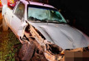 Motorista perde o controle e bate Ford Courier na SC-452