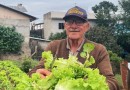 Aos 87 anos, idoso cuida de horta comunitária sozinho há quatro décadas