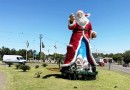 Prefeitura retira decoração de Natal do trevo das BRs 282 e 163