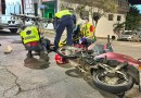 Motociclista fica ferido após colisão no Centro; motorista do carro fugiu sem prestar socorro