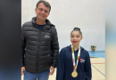 Jovem de 13 anos, conquista ouro na ginástica rítmica do Jesc em São Miguel do Oeste