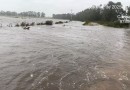 Chuva faz arroio transbordar, e moradores de comunidade ficam ilhados no RS