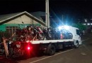 Caminhão foi pequeno para transportar motos apreendidas.