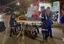 Motociclista fica ferido em acidente entre carro e moto no centro