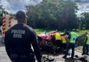 Homem morre em colisão frontal entre carro e carreta na BR-282