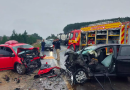 Colisão na BR-282 mata mulher e criança e deixa outros 4 feridos