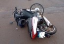 Homem fica ferido em colisão entre carro e moto na manhã desta sexta-feira (9)
