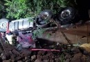 Motorista de caminhão morre em grave acidente na BR 163