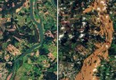 Imagens de satélite mostram alcance da destruição do ciclone no RS