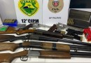 Polícia apreende várias armas e centenas de munições