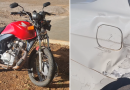 Acidente de trânsito envolvendo carro e moto é registrado próximo ao centro de eventos