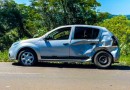 Colisão transversal envolvendo caminhão e carro é registrada na BR-282 em São Miguel do Oeste