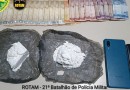 Homens são presos com mais de 200 gramas de cocaína
