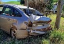 Colisão deixa jovem ferida na BR-282