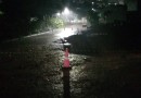 Rua é interditada após desmoronamento