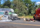 Grave acidente envolvendo ambulância e caminhão deixa cinco feridos na PR-483