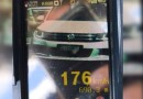 Motorista ignora segurança e “voa” na BR-470 a 176 Km/h