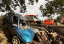 Saída de pista mobiliza Bombeiros e SAMU no interior