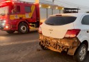 Acidente de trânsito causa um tumulto na Av. Arnaldo Busatto