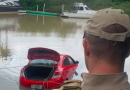 Após cair com carro em rio de SC, ladrão diz que se inspirou no jogo GTA