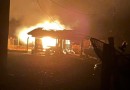 Proprietário consegue salvar animais de incêndio em galpão no Meio-Oeste