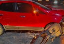 Motocicleta e veículo de passeio se envolvem em colisão em Nova Erechim