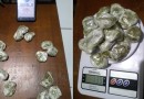 Cão farejador Axel ajuda a localizar droga em área de mata