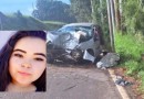 Identificada jovem de 22 anos que morreu após carro sair da pista e bater em árvore