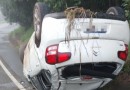 Motorista fica ferido após capotamento em Chapecó