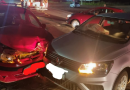 Colisão entre dois carros deixa três feridos na SC-163