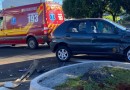 Acidente do tipo colisão lateral foi registrado  na Avenida Washington Luís