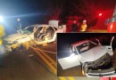 Motorista fica preso às ferragens após colisão frontal na SC-480