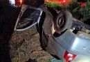 Colisão seguida de capotamento é registrada na SC-283