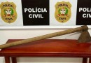 Homem que deu um golpe de machado na cabeça de vizinho é preso no Oeste de SC