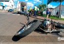 Colisão envolvendo carro e motocicleta deixa jovem ferido na Marcílio Dias em SMO