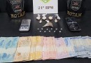ROTAM prende homem com crack, maconha e cocaína quando fazia entrega da droga