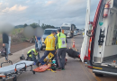 Colisão entre motocicletas deixa dois homens feridos na BR-163