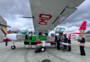 Em 1ª missão, nova aeronave Arcanjo transporta bebê queimado do Oeste até o Litoral